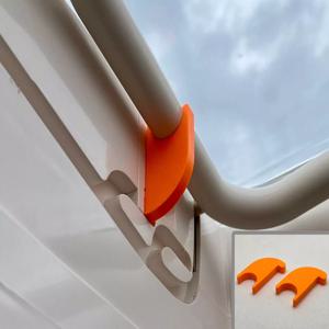 2 팩 700x500/400x400mm 캠핑카 루프 라이트 보안 잠금 장치 Dometic Midi/Mini Heki 썬 루프 안전 잠금 장치 캐러밴 채광창