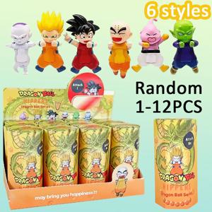 Sunny Angel 드래곤 볼 힙합 장식 애니메이션 피규어 장식품 인형 팬 어린이 크리스마스 생일 선물 무작위 1-12Pcs