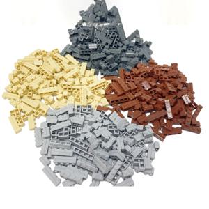 120개 무작위 줄무늬 벽돌 MOC 블록 장난감 궁전 성 창의적인 피규어 군사 도시 집 벽 DIY 부품