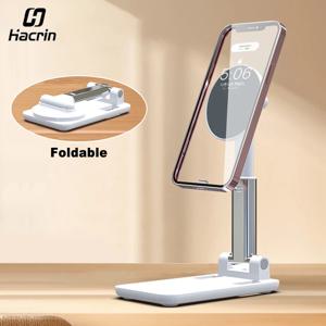 마그네틱 전화 홀더 휴대 전화 용 휴대용 접이식 데스크탑 스탠드 iPhone Samsung 용 높이 조절 가능한 핸드폰 브래킷