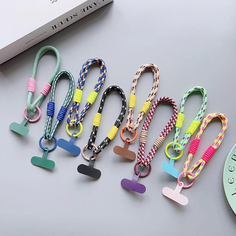 휴대폰 스트랩 + 케이스 연결기 - 범용, 미끄럼 방지 및 낙하 방지, 휴대폰 케이스용 휴대용 펜던트