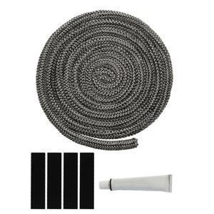 1개 6/8/9/10/12mm 나무 난로 가스켓 벽난로 밀봉 로프 유리섬유 방화 코드 나무문 가스켓 굴뚝 밀봉