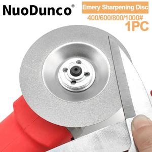 1pc 다이아몬드 샤프닝 휠 100mm 에머리 샤프닝 디스크 연마 디스크 400-1000 그릿 앵글 그라인더 주방 가위 도구
