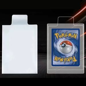 100개 65*90mm 벌지 게임 카드 슬리브 포켓몬 카드용 투명 보호 케이스 트레이딩 카드 홀더 어린이 장난감 선물