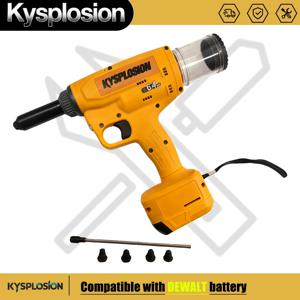 리벳 건 무선 30mm 롱 스트로크 전기 브러시리스 산업용 리벳 건 ​   디월트 20v 배터리용 20KN 인장력