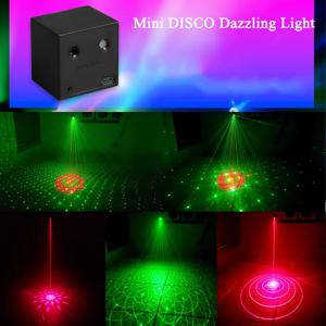 충전식 배터리 R&G 레이저 프로젝터 디스코 DJ 라이트 64 패턴 댄스 바 파티 자동차 효과 크리스마스 장식 무대 램프 E01