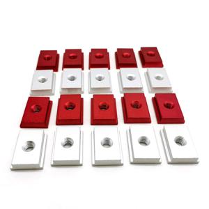 T-슬롯 마이 터 트랙 슬라이더 슬라이딩 너트 용 10PCS T-슬라이더 목공 도구 지그 나사 슬롯 패스너 용 알루미늄 합금 T 슬롯 너트