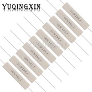 10pcs 10W 5% 시멘트 저항기 전력 저항 0.1 - 10K 0.1R 0.5R 10R 50R 0.22 0.33 0.5 1 2 5 8 10 15 20 25 30 100 1K 2K 3K 옴