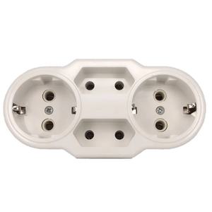 유럽 ​​유형 변환 플러그 1 ~ 4 웨이 EU 독일 표준 전원 어댑터 소켓 16A 여행용 충전 어댑터