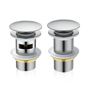 세면기 구리 스프링 발사 장치 욕실 싱크 분지 누르면 버섯 머리 탈수 장치 테이블 분지 배수 액세스