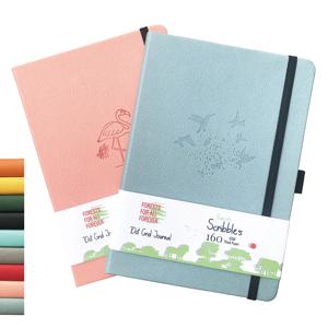 BUKE A5 사이즈 도트 저널 드로잉 스케치북-160gsm 종이, 내부 포켓, 번호가 매겨진 160페이지, 5x5mm 도트 그리드 노트북