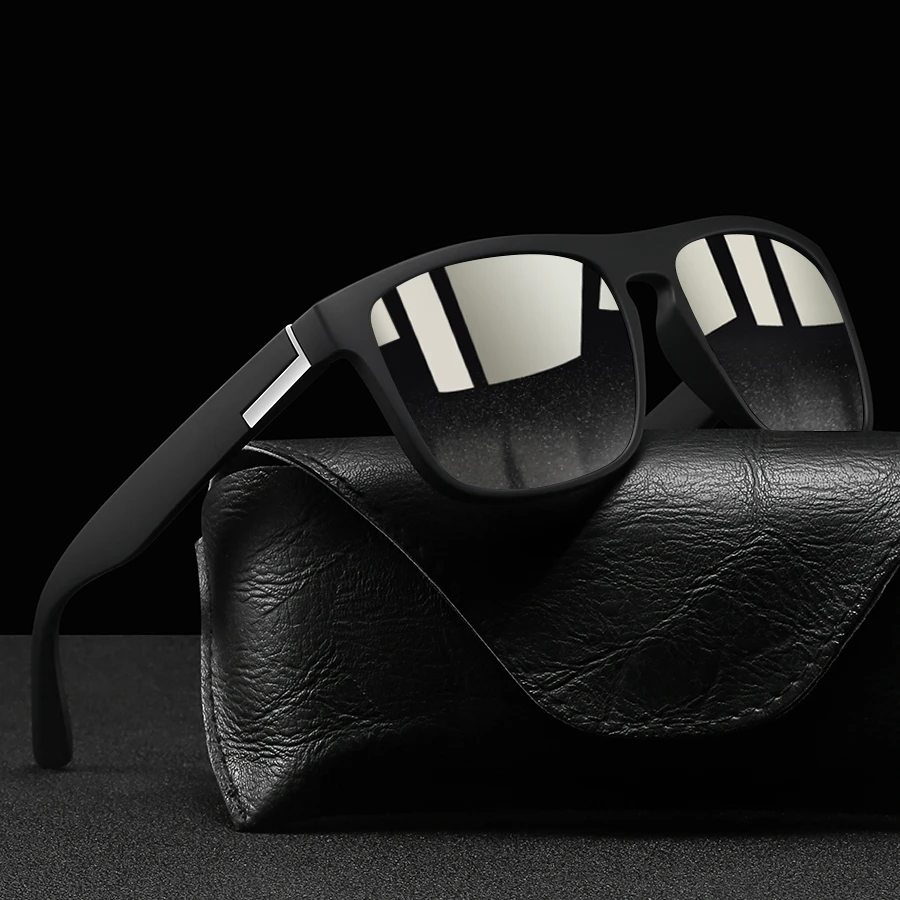 패션 빈티지 프레임 사각형 선글라스 남자 여자 낚시 운전 남자 럭셔리 브랜드 디자이너 태양 안경 레트로 UV400 안경