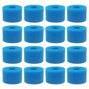 Intex 퓨어 스파용 재사용 가능 거품 핫 욕조 필터 카트리지, S1 타입, 16 개