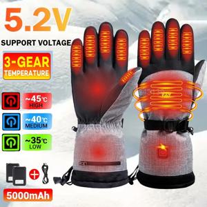 3M 가열 장갑 손 따뜻하게 전기 열 장갑 방수 스노우 보드 사이클링 오토바이 자전거 스키 야외 겨울 장갑