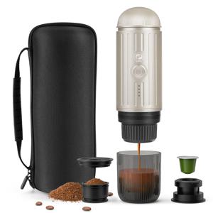 휴대용 에스프레소 커피 메이커 전기 커피 머신 19Bar 자동 난방 맞는 네스프레소 캡슐 포드 그라운드 커피