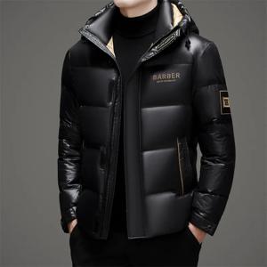 남성용 화이트 덕 다운 재킷, 두꺼운 따뜻한 파카, 겨울 다운 코트, 후드 파카, 남성용 L-5XL, 90%, 신상