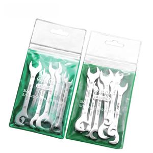 LAOA 미니 얇은 더블 오픈 엔드 렌치 스테인레스 스틸 이중 목적 렌치 자동 수리 가정용 도구 세트 5mm-11mm 4.5-11mm