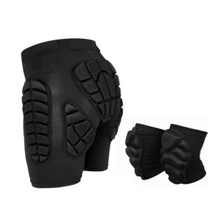 Lixada 야외 보호 스키 반바지 및 무릎 패드 세트, 방수 스케이트보드, 스노보드, 스키 반바지, 여성, XXL