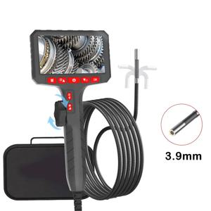 3.9mm 500만 화소 HD 양방향 회전식 360 °   5.0인치 산업용 배관 내시경 카메라 내시경 검사