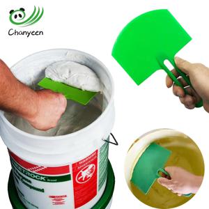 1Pc 곡선 버킷 특종 퍼티 나이프 스크레이퍼 스패클 페인트 마른 벽에서 나온 마무리 석고 긁기 데칼 패치 건설 도구