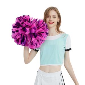 2PCS 치어 리더 Pompom 소녀 Vevor 핸들 스타일 응원 공 꽃 스포츠 경기 보컬 댄스 파티 콘서트 장식 소품