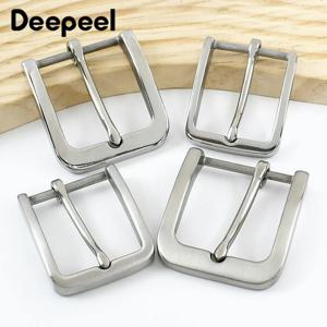 Deepeel 35/40mm 스테인레스 스틸 벨트 버클 33/38cm 가죽 벨트 남성 청바지 핀 조정 걸쇠 허리띠 헤드 DIY 액세서리