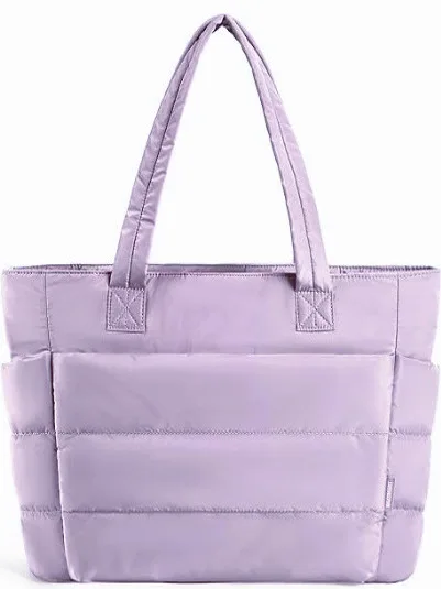 새로운 대용량 나일론 토트백 패션 여행 숄더 핸드백 여성용 크로스바디백 캐주얼 심플 스타일 지퍼 포함