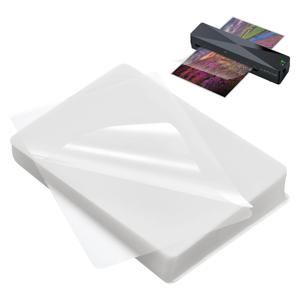 100팩 A4/3R/4R/5R 열 라미네이팅 시트 모든 열 라미네이터와 호환되는 60 마이크 투명 라운드 코너 파우치