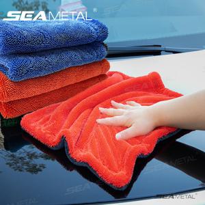 SEAMETAL 세차 타월 1200GSM 마이크로 화이버 양면 초흡수성 세차 천 청소 건조 타월 세척 액세서리