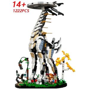 새로운 1,222 조각 Horizon Monster Long-necked Beast 빌딩 블록 76989 소년을위한 어린이 DIY 선물 장난감