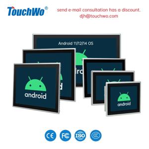 8-23.8인치 산업용 터치스크린 패널 PC 안드로이드 OS 내장 전면 IP65 올인원 산업용 패널 PC