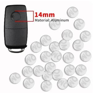 폭스바겐 마쓰다 혼다 라다 니스모 시트 스코다 푸조 미쓰비시 차량용 리모컨 키용 새 14mm 자동차 로고 스티커