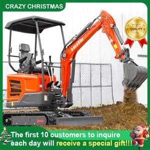 1톤 미니 굴삭기 다중 보조 장치 마이크로 굴삭기 빠른 배송 맞춤형 1.8톤 2톤 크롤러 소형 굴삭기