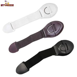 2 개 아기 서랍 안전 스트랩 잠금 어린이 캐비닛 냉장고 문 화장실 뚜껑 안전 잠금, 유아 어린이 안전 보호대