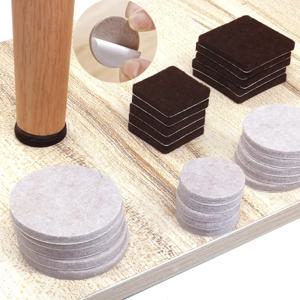 18-128 PCS 펠트 의자 다리 패드 5mm 두꺼운 바닥 스크래치 보호기 매트 음소거 미끄럼 방지 자체 접착 DIY 가구 액세서리