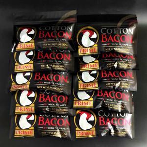 100% 2.0 유기농 코튼 베이컨, 휴대용 프라임 코튼, RDA RTA, 유기농 코튼, DIY 도구 부품, 10 팩, 3 팩