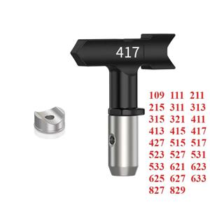 Suntool 1PCS 스프레이 팁 가역 팁 에어리스 스프레이 노즐 에어리스 페인트 스프레이 스프레이 어용 블랙 311/315/413/517/519/211/625