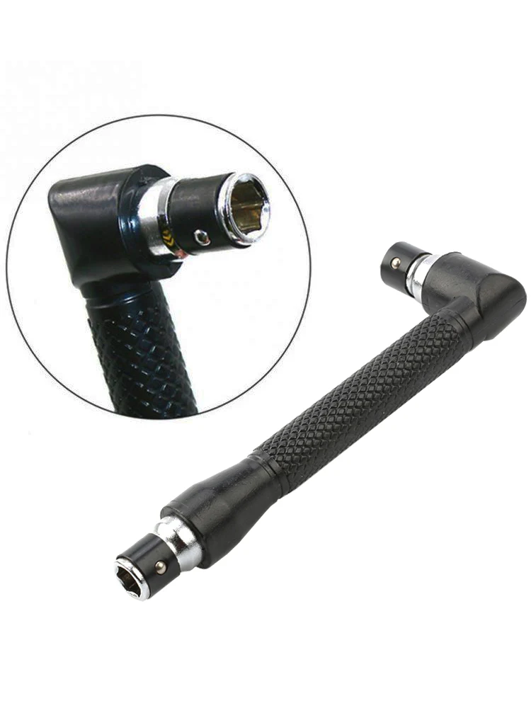 검정색 L형 1/4 육각 드라이버 비트 90 °    더블 엔드 핸들 6.35mm 렌치 도구