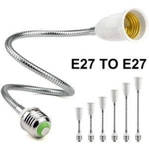 E27 LED 전구 램프 홀더 유연한 확장 어댑터 소켓 E27 확장 E27 어댑터 변환기 벽베이스 홀더 나사