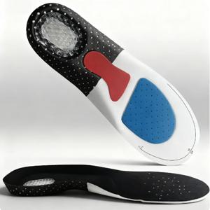 절단 가능한 통기성 땀 흡수 메모리 젤 쿠션 - 스포츠 피트니스 러닝을 위한 편안한 패드(사이즈 35-40 및 41-45)