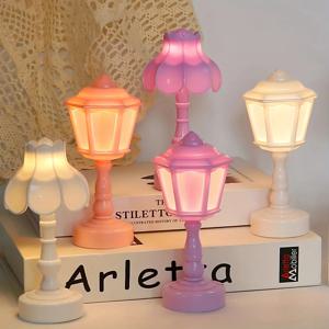 기하학 꽃 봉오리 버튼 배터리 LED 테이블 램프 책상 밤 침실 식사 터치 밤 빛 간단한 현대 장식