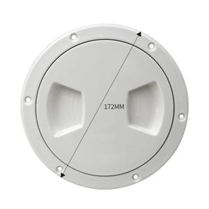 해치 커버 용 5 인치 라운드 데크 검사 액세스 플라스틱 흰색 보트 나사 보트 용 데크 검사 플레이트