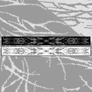 패션 크리 에이 티브 스트라이프 니트 여성 스카프 겨울 스카프 앞치마 블랙 Y2K Kpop Goth