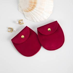 벨벳 쥬얼리 스냅 선물 포장 가방, 귀걸이 목걸이, 크리스마스 결혼 선물 파우치, 여행 보관 단추 자루, 10 팩