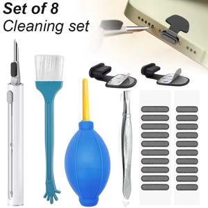 휴대 전화 충전 포트 iPhone iPad IOS 용 먼지 플러그 청소 키트 Samsung Xiaomi Type C 스피커 먼지 메쉬 클리너