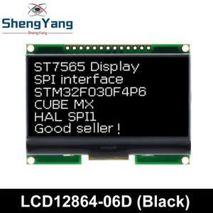 TZT LCD12864-06D 도트 COG LCD 모듈, ST7565 드라이버, 중국어 글꼴 SPI 인터페이스 포함, 128x64