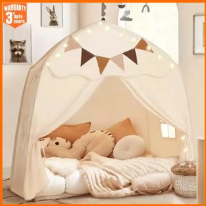 휴대용 어린이 놀이 텐트 실내/실외 유아 성 놀이터 공주 Tipi 디자인 접이식 대형 텐트 장난감 소녀 소년