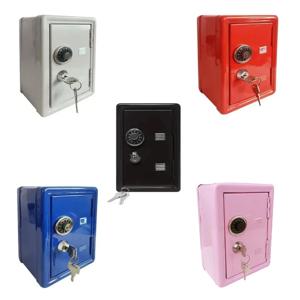 가정용 보험 상자 수직 미니 안전 금속 자동차 안전 키 캐비닛 보험 데스크탑 장식 돼지 저금통