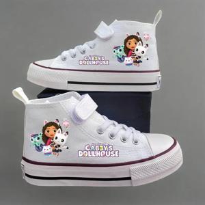 새로운 개비의 인형 집 어린이 신발 학생 하이 탑 캔버스 신발 소녀 미끄럼 방지 야외 신발 어린이 스포츠 신발