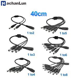 5.5*2.1mm 1 ~ 2/3/4/5/6/8 웨이 DC 전원 분배기 케이블 LED 스트립 조명 CCTV 카메라 용 5V 12V 전원 어댑터 커넥터 코드